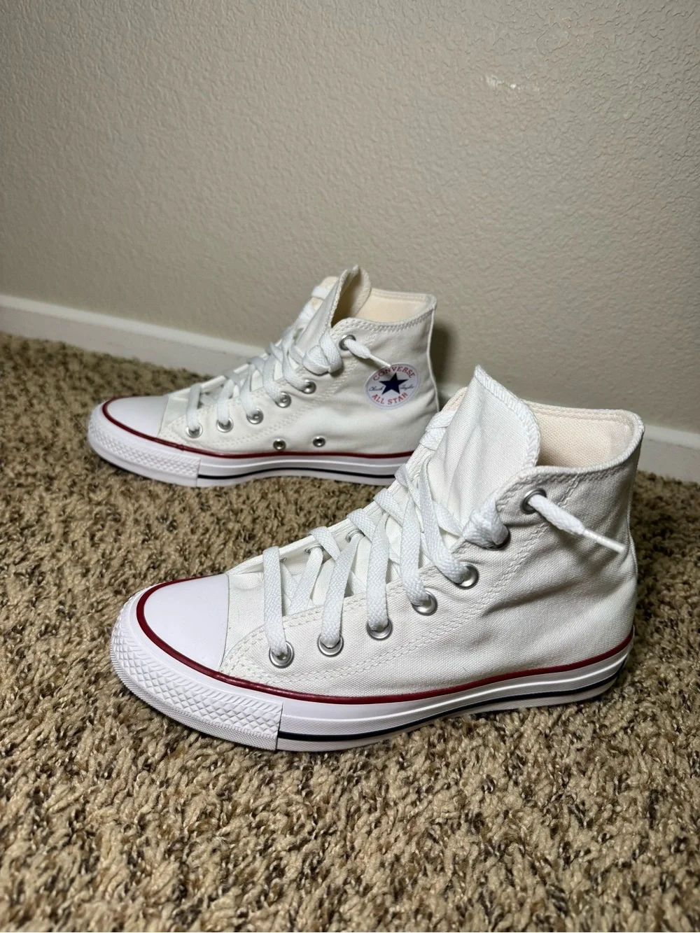Converse Women’s Chuck Taylor All Star High Top Sneakers - White - Picture 1 of 9